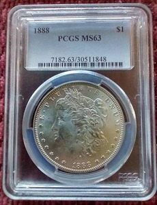 1888 Morgan Dollar - PCGS MS63