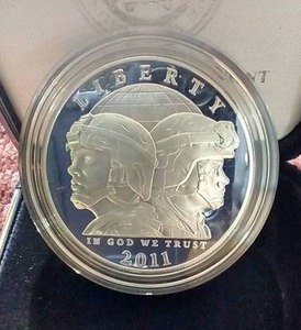 2011 Proof Commemorative U.S. Army Silver Dollar