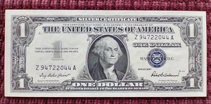 Beautiful Crisp 1957 Silver Certificate $1 Note