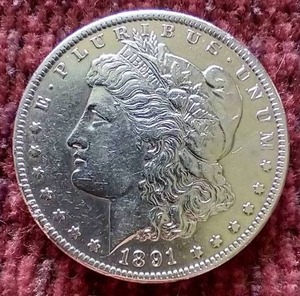1891-CC Spitting Eagle Morgan Dollar - Nice