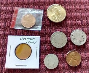 Variety Coin Lot - Barber Dime, Wheat, Buffalo Nickel, Etc