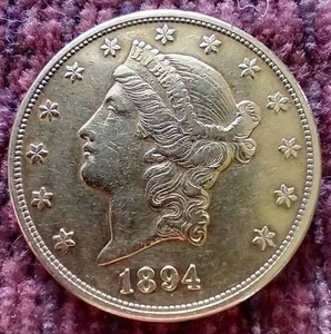 Beautiful 1894 $20 Gold Coin