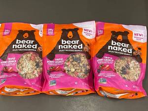 lot 2 image: Bear Naked Triple Berry Crunch Granola - 3 Bags