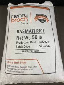 lot 6 image: Henry Broch Foods Basmati Rice - 50 lb