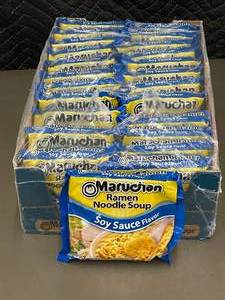lot 8 image: Maruchan Ramen Noodle Soup Soy Sauce Flavor, 24 Pack