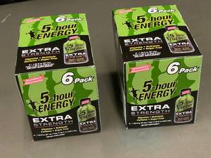 lot 10 image: 5-hour Energy Extra Strength Strawberry Watermelon 6-Pack Set of 2