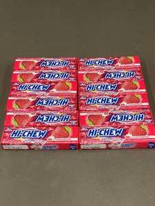 lot 15 image: Lot of 10 Hi-Chew Strawberry Flavored Fruit Chews - 1.76 oz Each