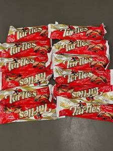 lot 19 image: Lot of 14 DeMets TURTLES Original Pecan Caramel Nut Clusters