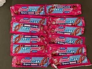 lot 21 image: Lot of 13 SweetTarts Ropes Cherry Punch Candy Packs