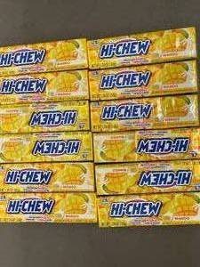lot 32 image: Lot of 12 Hi-Chew Mango Flavored Chewy Candy Packs