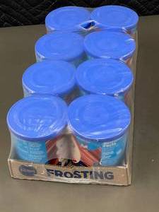 lot 34 image: Pillsbury Zero Sugar Creamy Supreme Chocolate Fudge Frosting  8 Pack