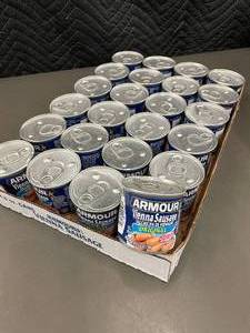 lot 38 image: Case of 24 Cans Armour Vienna Sausage Original 4.6 oz