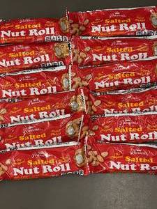 lot 49 image: Lot of 12 Pearsons Original Salted Nut Roll Candy Bars