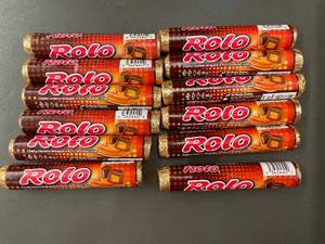 lot 62 image: Lot of 12 Rolo Creamy Caramels Wrapped in Rich Chocolate Candy Rolls