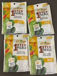 lot 97 image: Mrs. Wages 1 Step Pickle Ready-Made Pickling Mix Thai Chili Lot of 4