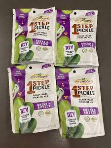 lot 100 image: Mrs. Wages 1 Step Pickle Ready-Made Pickling Mix - Bread & Butter (4 Packs)