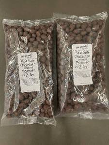 lot 186 image: Sea Salt Chocolate Covered Peanuts 2 lbs (2 Bags)