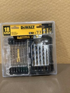 DEWALT Black and Gold Impact Ready Metal Drill Bit Set (18-Piece) Customer Returns See Pictures