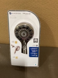 Glacier Bay Push Release 6-Spray Wall Mount Handheld Shower Head 1.8 GPM in Brushed Nickel Customer Returns See Pictures