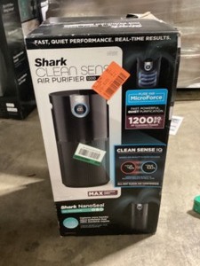 Shark 1000 sq. ft. HEPA - True Console Air Purifier in Blacks MAX with True NanoSeal, Cleansense IQ, Odor Lock, HP202  Customer Returns See Pictures