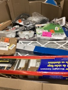 Gaylord of Assorted Tools and Hardware  Various Models and Conditions  Customer Returns See Pictures