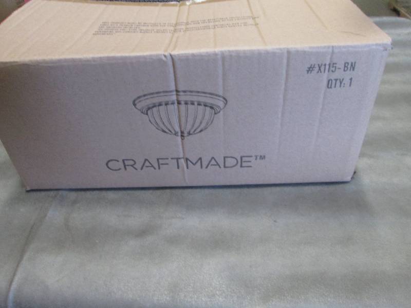 lot 260 image: 2 ea Craftmade X115-BN Bowl Flush M...