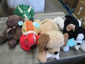 lot 78 image: 5 Larger Plush...