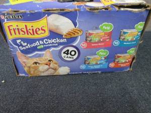 lot 144 image: 40 Cans Friskies Seafood & Chicken ...