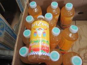 lot 284 image: 12- 34 oz Arizona Mucho Mango Fruit...