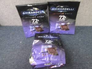 lot 302 image: 3- 12.7 oz Ghirardelli 72% Cacao...