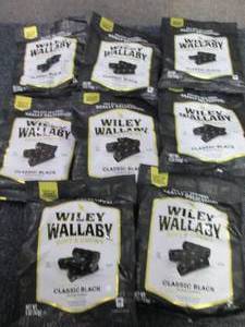 lot 323 image: 8- 5oz Wiley Wallaby Classic Black ...