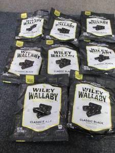 lot 324 image: 8- 5oz Wiley Wallaby Classic Black ...