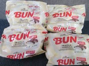 lot 329 image: 4- 9 oz Pearsons BUN MapleVanilla...