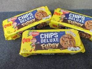 lot 360 image: 3- 9.6 oz Keebler Chips Deluxe Fudg...