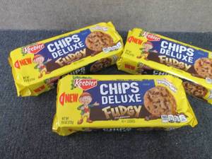lot 367 image: 3- 9.6 oz Keebler Chips Deluxe Fudg...