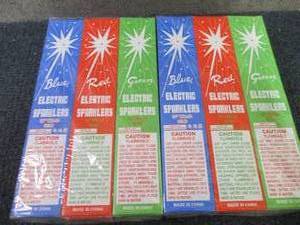 lot 388 image: 24- 8ct pks BlueRed Green Sparkle...