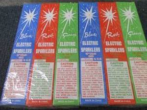 lot 390 image: 24- 8ct pks BlueRed Green Sparkle...