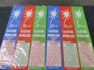 lot 395 image: 24- 8ct pks BlueRed Green Sparkle...