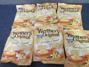 lot 402 image: 6- 4.51 oz Werthers Original Vanil...