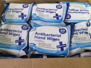 lot 436 image: 24- 20 ct Antibacterial Hand Wipes...