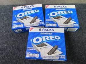 lot 464 image: 3- 6pks Oreo Handi-Snacks...
