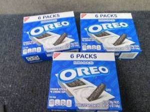 lot 465 image: 3- 6pks Oreo Handi-Snacks...