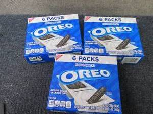lot 468 image: 3- 6pks Oreo Handi-Snacks...
