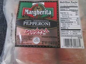 lot 499 image: 32 oz FROZEN Margherita Sliced Pepp...