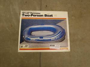 lot 97 image: Intex Recreation Pacesetter Two-Person Boat 78x46