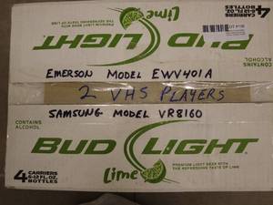 lot 136 image: Lot of 2 VHS Players - Emerson and Samsung Models