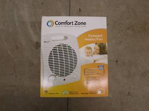 lot 142 image: Comfort Zone Compact HeaterFan Model CZ35S