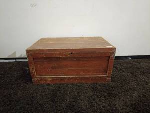 lot 171 image: Antique Tool Box Trunk circa 1870s