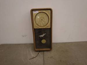 lot 2 image: Vintage Miller Advertising Wall Clock