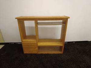 lot 240 image: Oak Wood Entertainment Center